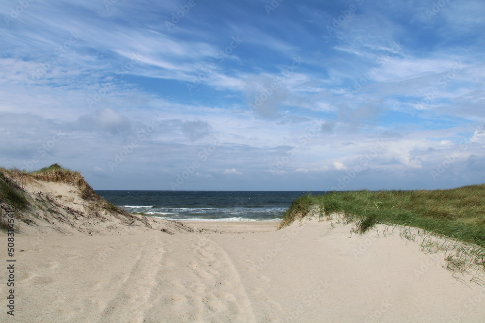 North Sea coast in northern Jutland, Denmark