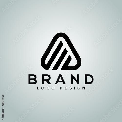 illustration of a background with a symbol
concept creative logo Creative Initials Letters (A+M)