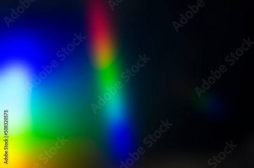 Rainbow light, blurry glow. Abstraction