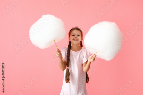 Cute little girl with cotto...