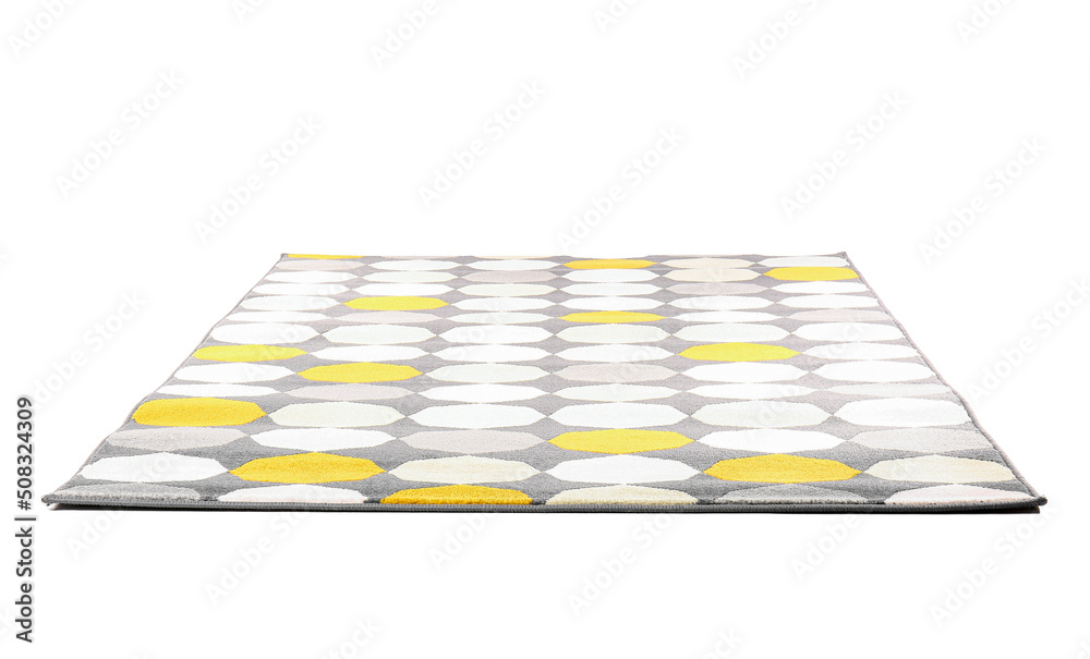 Stylish carpet isolated on white background Stylish carpet isolated on white background