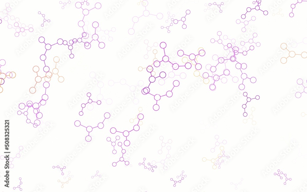 Light Pink, Red vector texture with artificial intelligence concept.