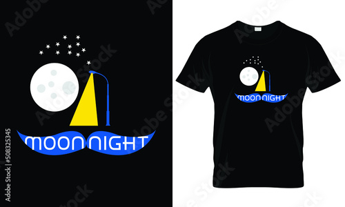 moon Night  best t-shirt design premium vector (ID: 508325345)