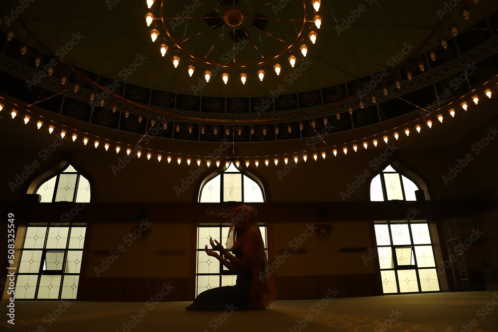 Obraz premium mosque at night