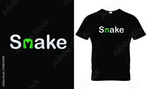 Snake t-shirt design. Print for clothes, posters, Vector. (ID: 508326183)