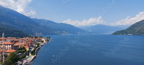 Beautiful lake lago Maggiore,Maggiore, lake, Italy, Cannobio, Lombardy, Lago Maggiore, Lake Maggiore, alps, lombardian, italian, mediterranean, Lago, italian alps, Piedmont, town, landscape,