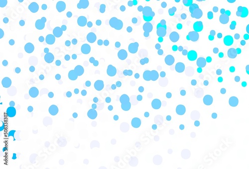 Fototapeta Naklejka Na Ścianę i Meble -  Light Pink, Blue vector background with bubbles.
