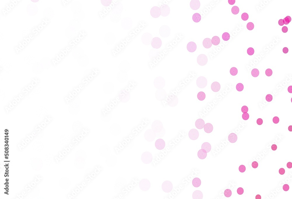 Light Pink vector texture with colored snowflakes.