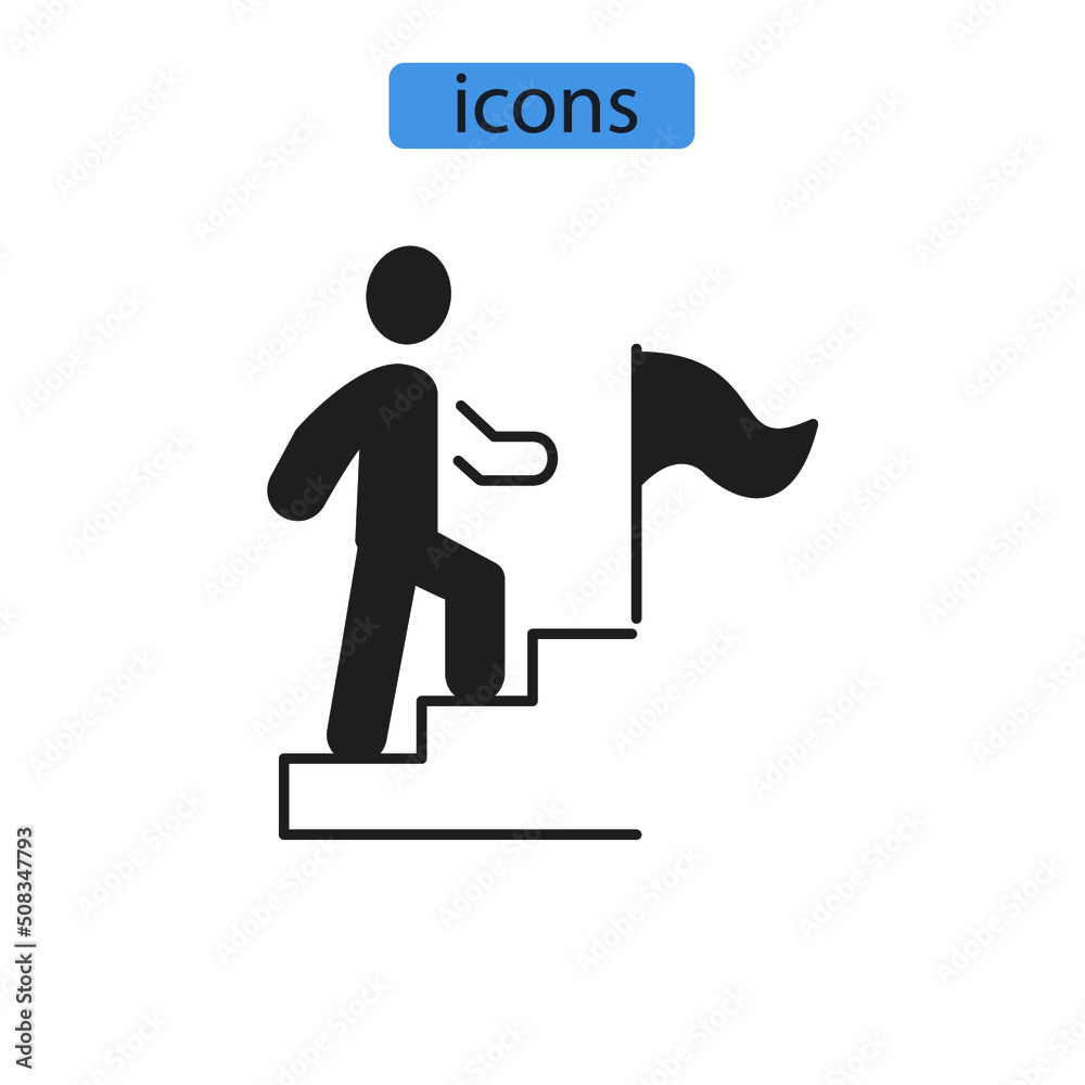 advancement icons  symbol vector elements for infographic web