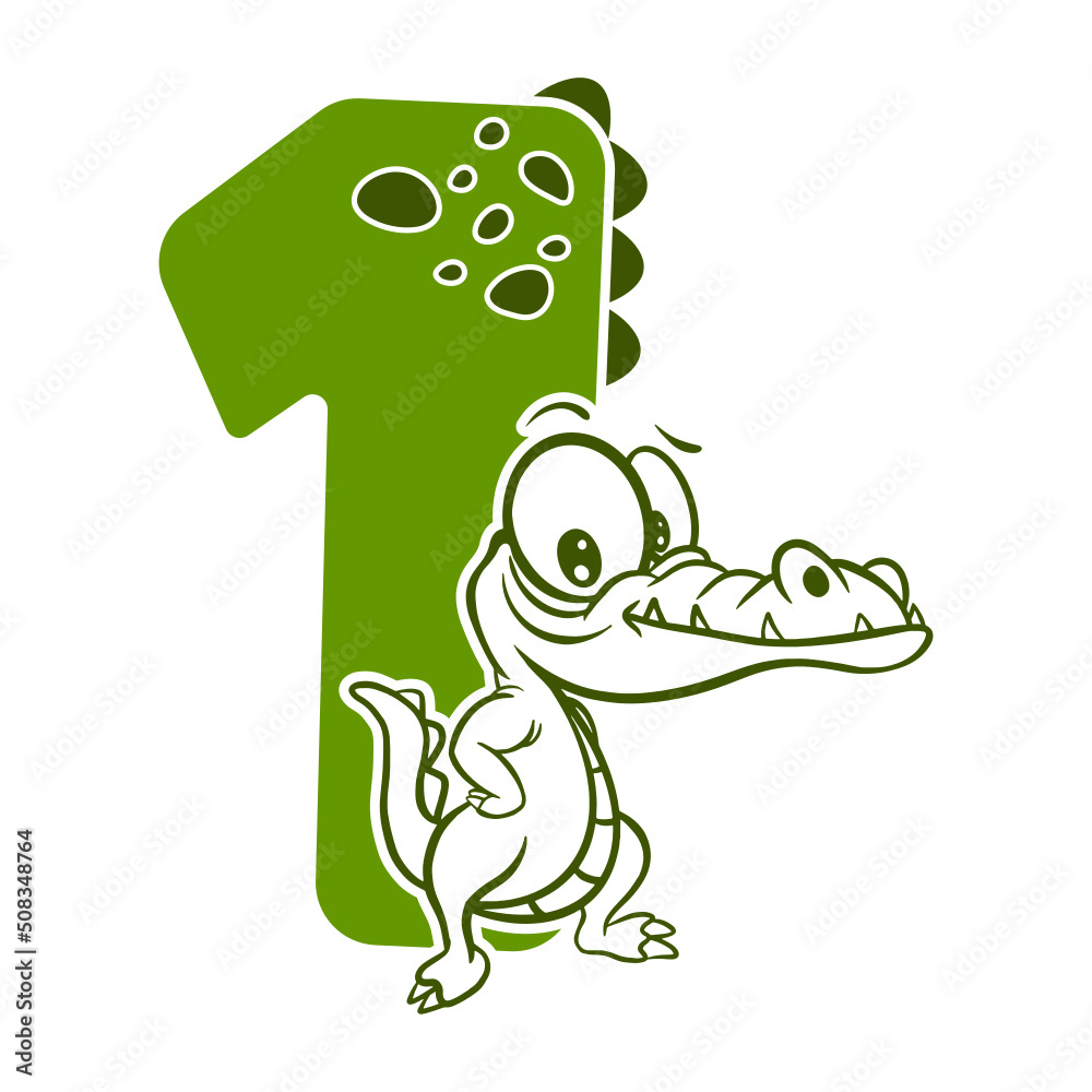 First Birthday Anniversary, crocodile, 1 years, Number One First Birthday Anniversary, crocodile, 1 years, Number One