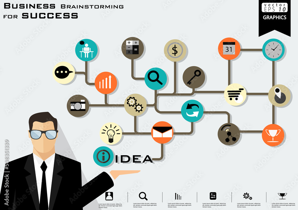 Illustration business.design modern idea and concept think creativity. for brainstorm,Social network,success,plan,think,search,analyze,communicate, futuristic idea innovation technology. Illustration business.design modern idea and concept think creativity. for brainstorm,Social network,success,plan,think,search,analyze,communicate, futuristic idea innovation technology.