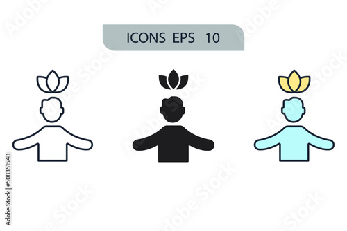 Soul icons  symbol vector elements for infographic web
