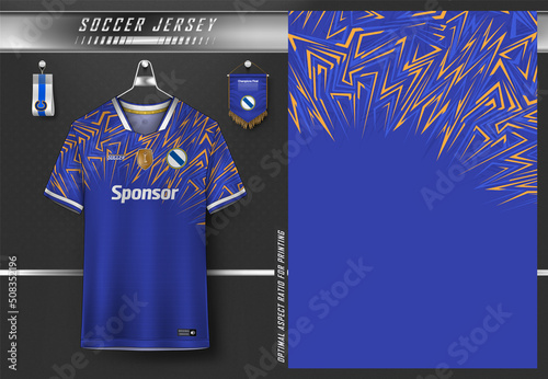 Soccer jersey design for sublimation, sport t shirt design
