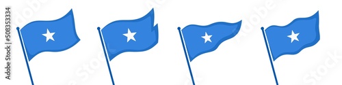 Waving Glorious Somalia Flag Set