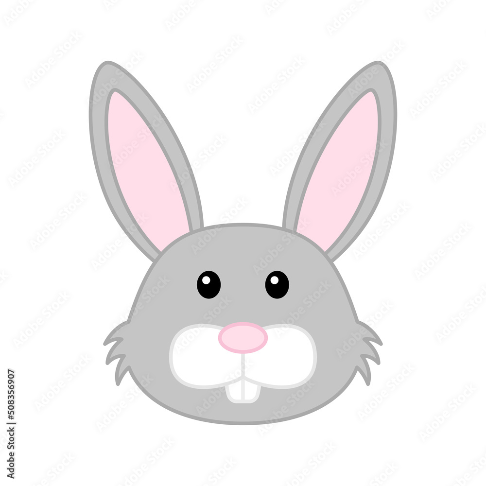 Rabbit isolated on white background. Vector illustration Rabbit isolated on white background. Vector illustration