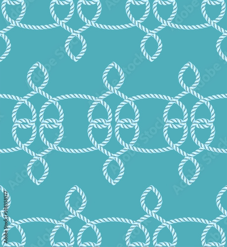 Fototapeta Naklejka Na Ścianę i Meble -  Rope seamless pattern, great for wallpaper and textile.