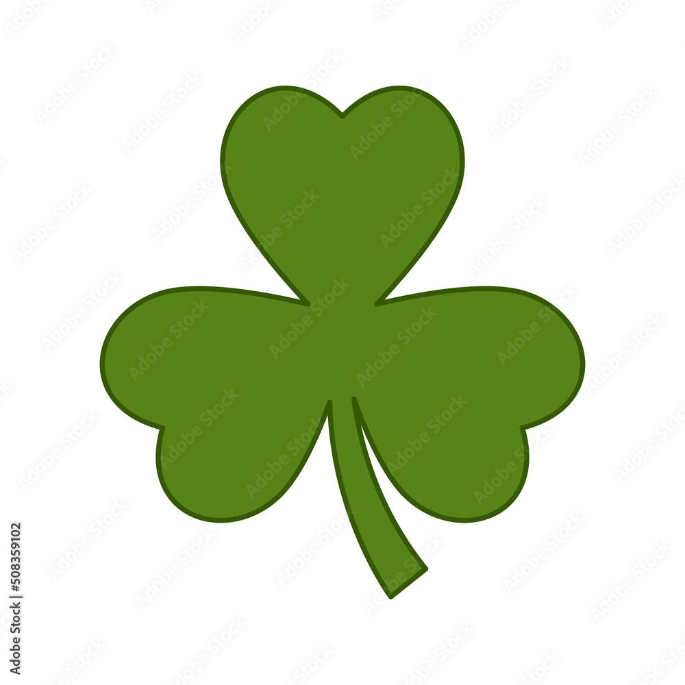 Clover isolated on white background. Vector illustration Clover isolated on white background. Vector illustration