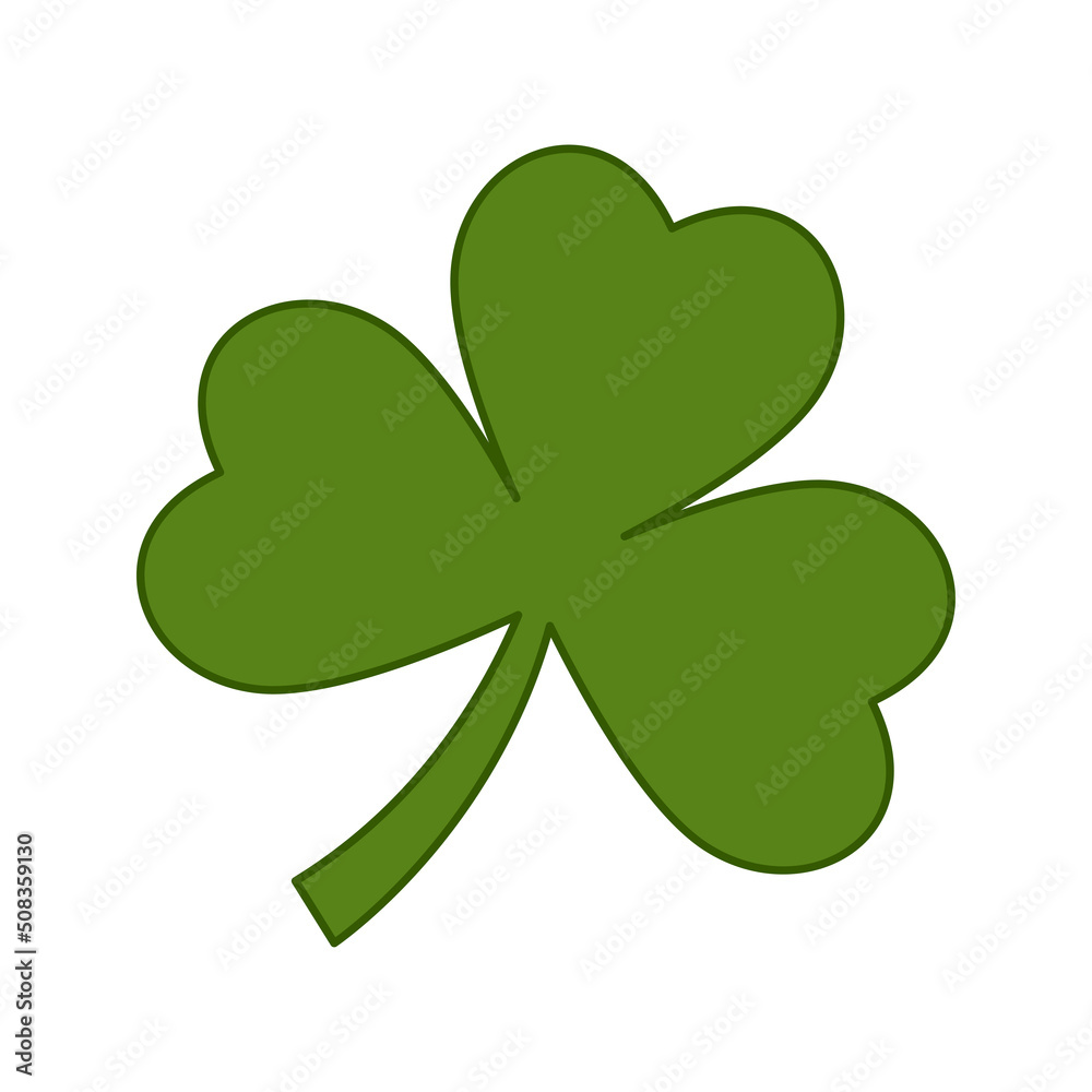 Clover isolated on white background. Vector illustration Clover isolated on white background. Vector illustration