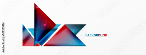 Abstract background. Simple color geometric shapes composition with 3d effect, lights and shadows. Vector Illustration For Wallpaper, Banner, Background, Card, Book Illustration, landing page