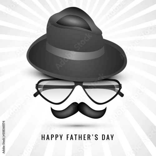 Elegant happy fathers day card background