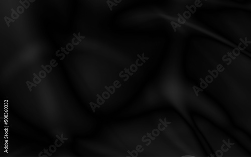 black surface with reflections. smooth minimal light waves background. blurry silk waves. minimal soft grayscale ripples flow.