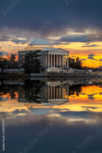 Jefferson Memorial in the evening