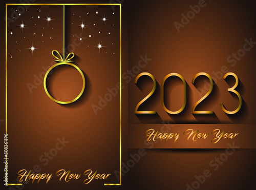 2023 Happy New Year background for your seasonal invitations, festive posters, greetings cards.