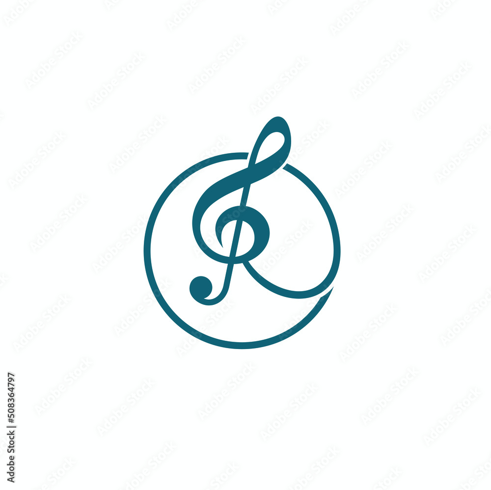 R logo, logo template music business, vector art. R logo, logo template music business, vector art.