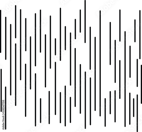 Seamless stripes random pattern vector. Design lines black on white background. Vertical random of stripe pattern vector. Design drip line black on white background.