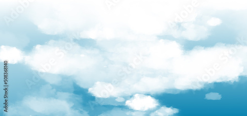 blue sky with clouds background