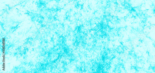 White and blue color frozen ice wallpaper. Forzen ice surface abstract blue and white watercolor splash background. 