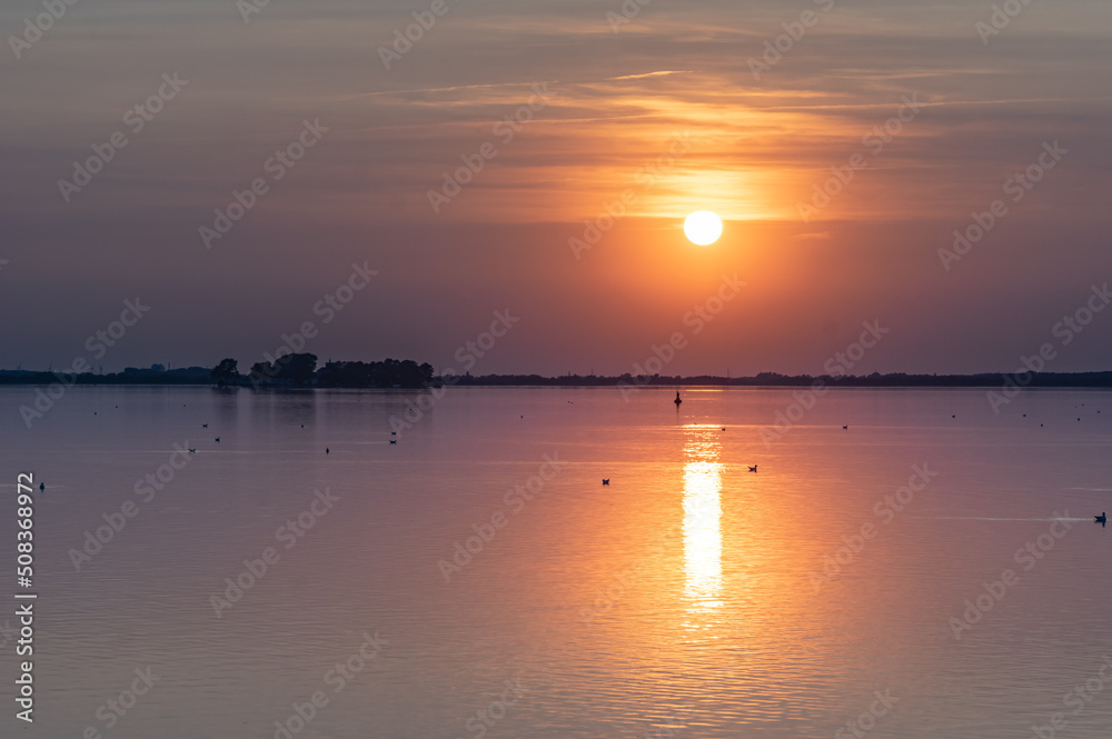 Fototapeta premium Sonnenuntergang Wilhelmstein