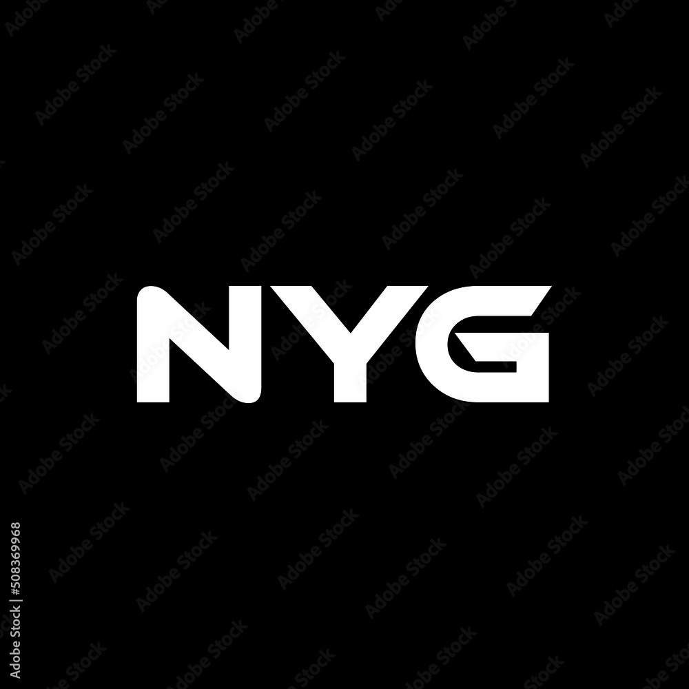 NYG letter logo design with black background in illustrator, vector logo modern alphabet font overlap style. calligraphy designs for logo, Poster, Invitation, etc. NYG letter logo design with black background in illustrator, vector logo modern alphabet font overlap style. calligraphy designs for logo, Poster, Invitation, etc.