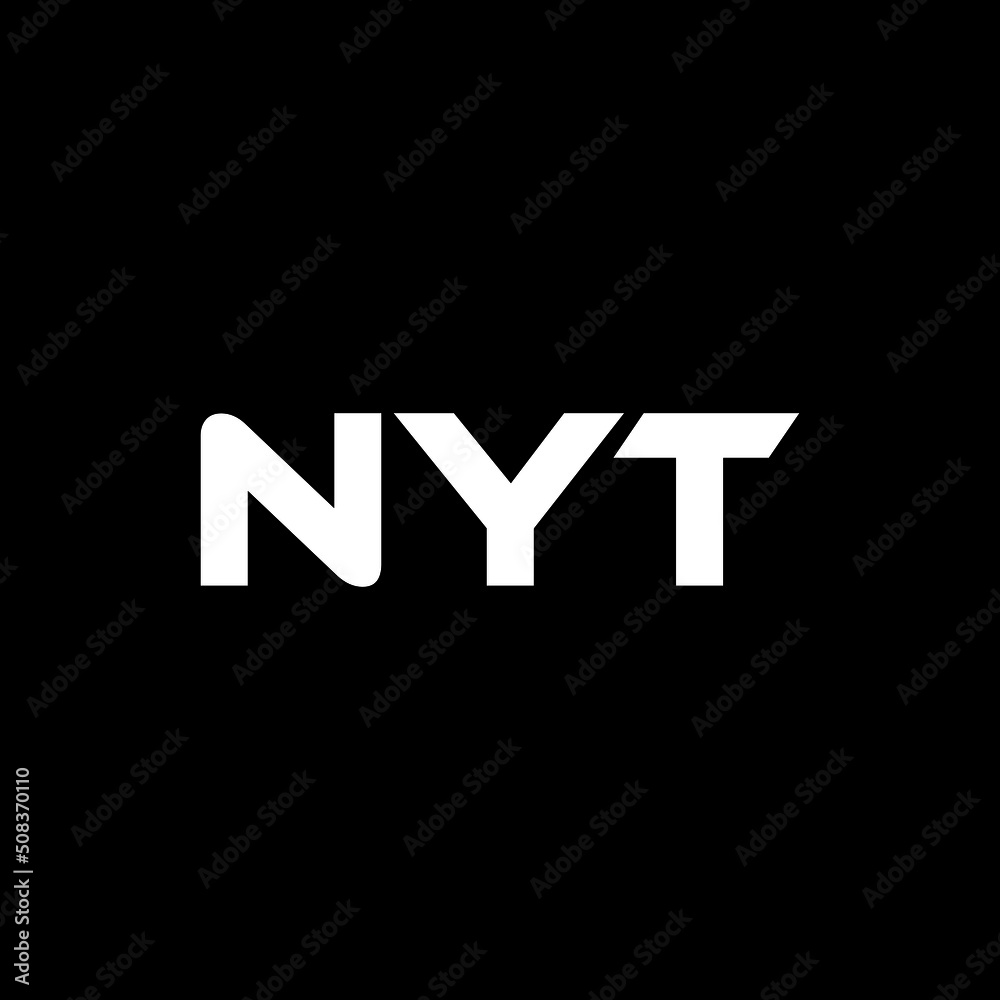 NYT letter logo design with black background in illustrator, vector logo modern alphabet font overlap style. calligraphy designs for logo, Poster, Invitation, etc. NYT letter logo design with black background in illustrator, vector logo modern alphabet font overlap style. calligraphy designs for logo, Poster, Invitation, etc.