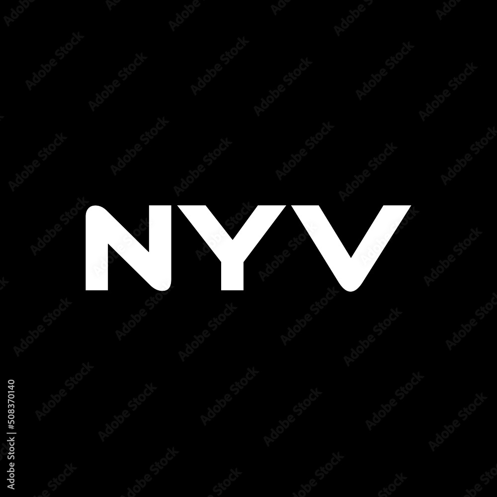 NYV letter logo design with black background in illustrator, vector logo modern alphabet font overlap style. calligraphy designs for logo, Poster, Invitation, etc. NYV letter logo design with black background in illustrator, vector logo modern alphabet font overlap style. calligraphy designs for logo, Poster, Invitation, etc.