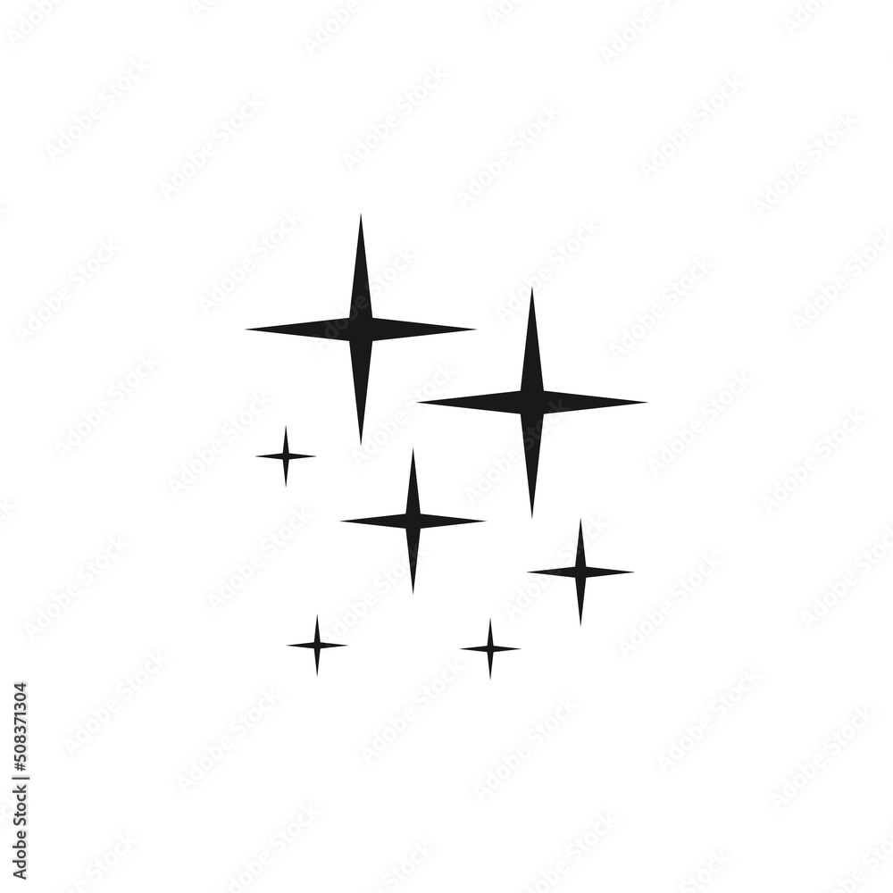 Sparkle vector icon isolated. Shine symbol Sparkle vector icon isolated. Shine symbol