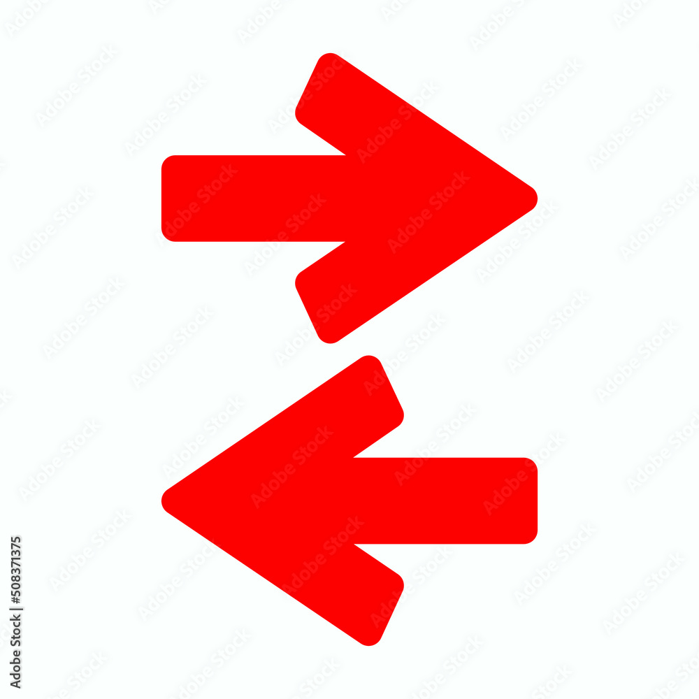 Red arrow icon vector EPS- 10 Red arrow icon vector EPS- 10