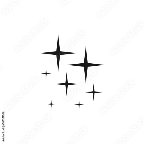 Sparkle vector icon isolated. Shine symbol