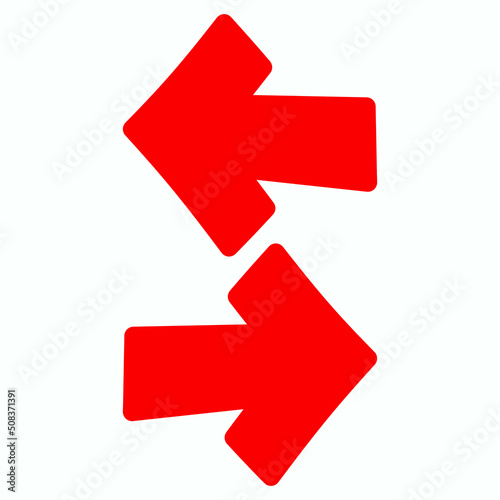 Red arrow icon vector EPS- 10