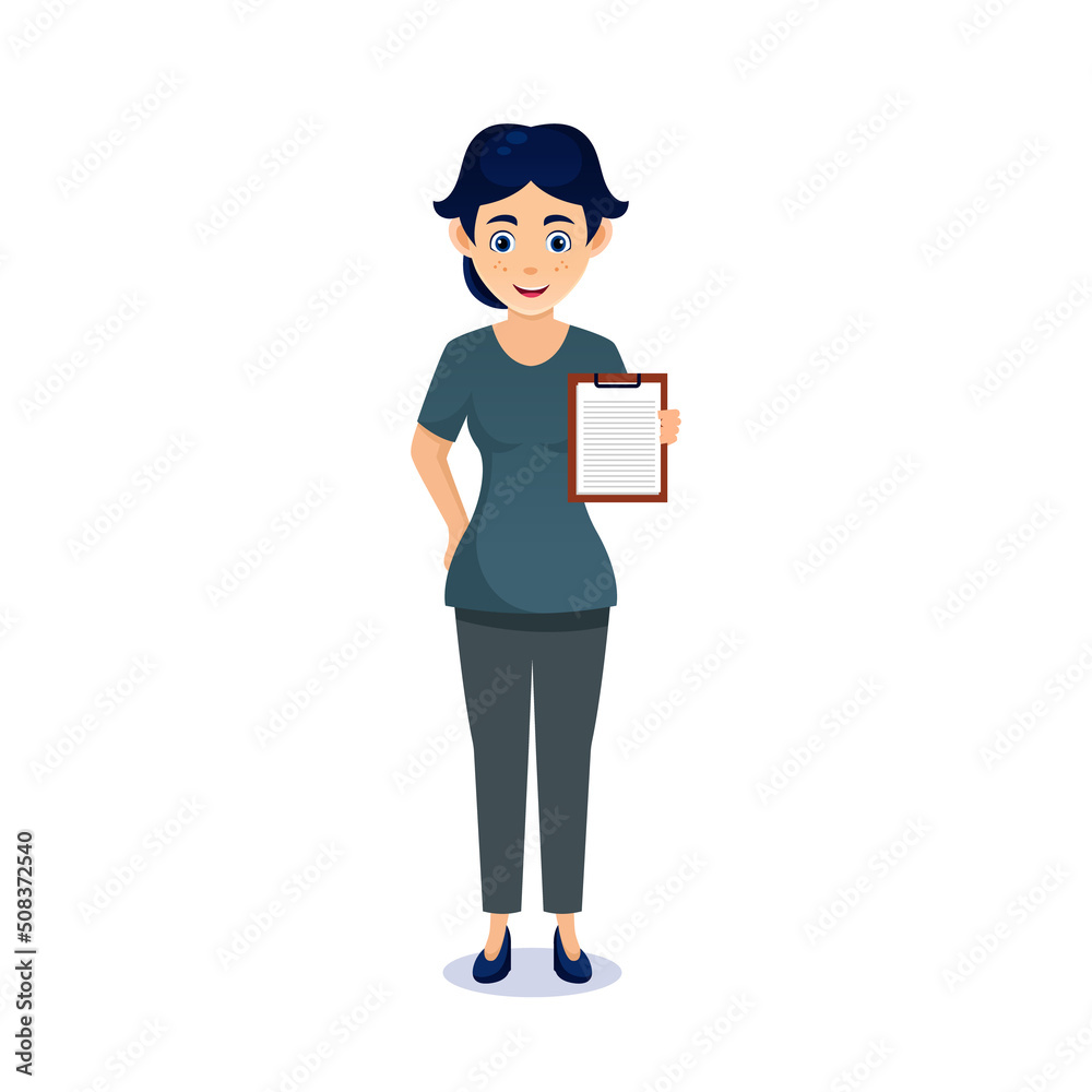 cartoon women. Friendly beautiful women in teacher uniform holding book, Isolated on white. cartoon women. Friendly beautiful women in teacher uniform holding book, Isolated on white.