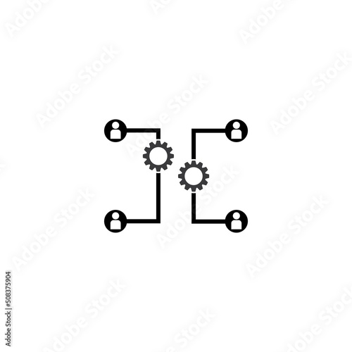Manufacturing system, industry icon