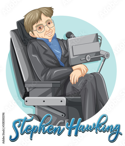 Stephen Hawking cartoon character