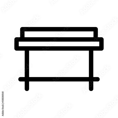 desk icon or logo isolated sign symbol vector illustration - high quality black style vector icons
