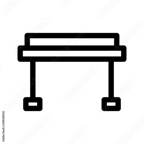 desk icon or logo isolated sign symbol vector illustration - high quality black style vector icons
