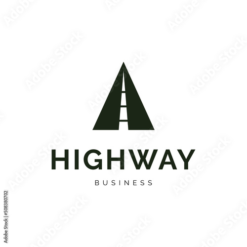 Highway icon logo design inspiration