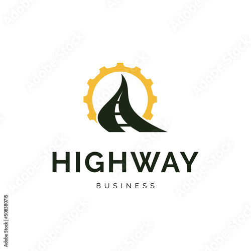 Highway icon logo design inspiration