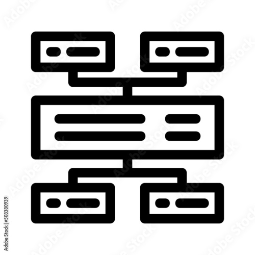executive database icon or logo isolated sign symbol vector illustration - high quality black style vector icons
