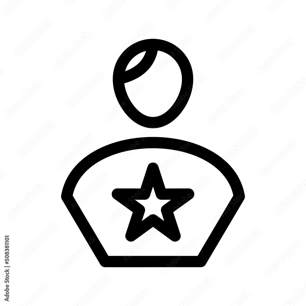 favorite man icon or logo isolated sign symbol vector illustration - high quality black style vector icons
