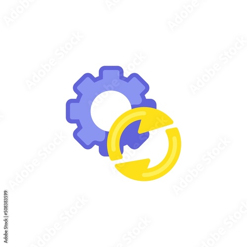 System update flat icon