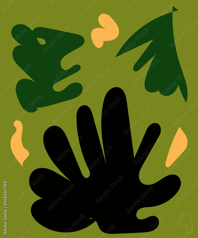 Obraz premium Modern Abstract Shapes Background